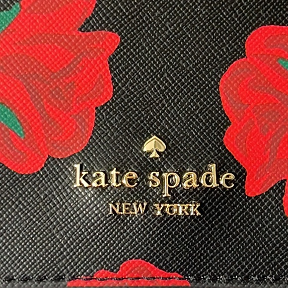 NWT Kate Spade ♠️ Leather Madison Rose Printed Crossbody - Picture 2 of 12